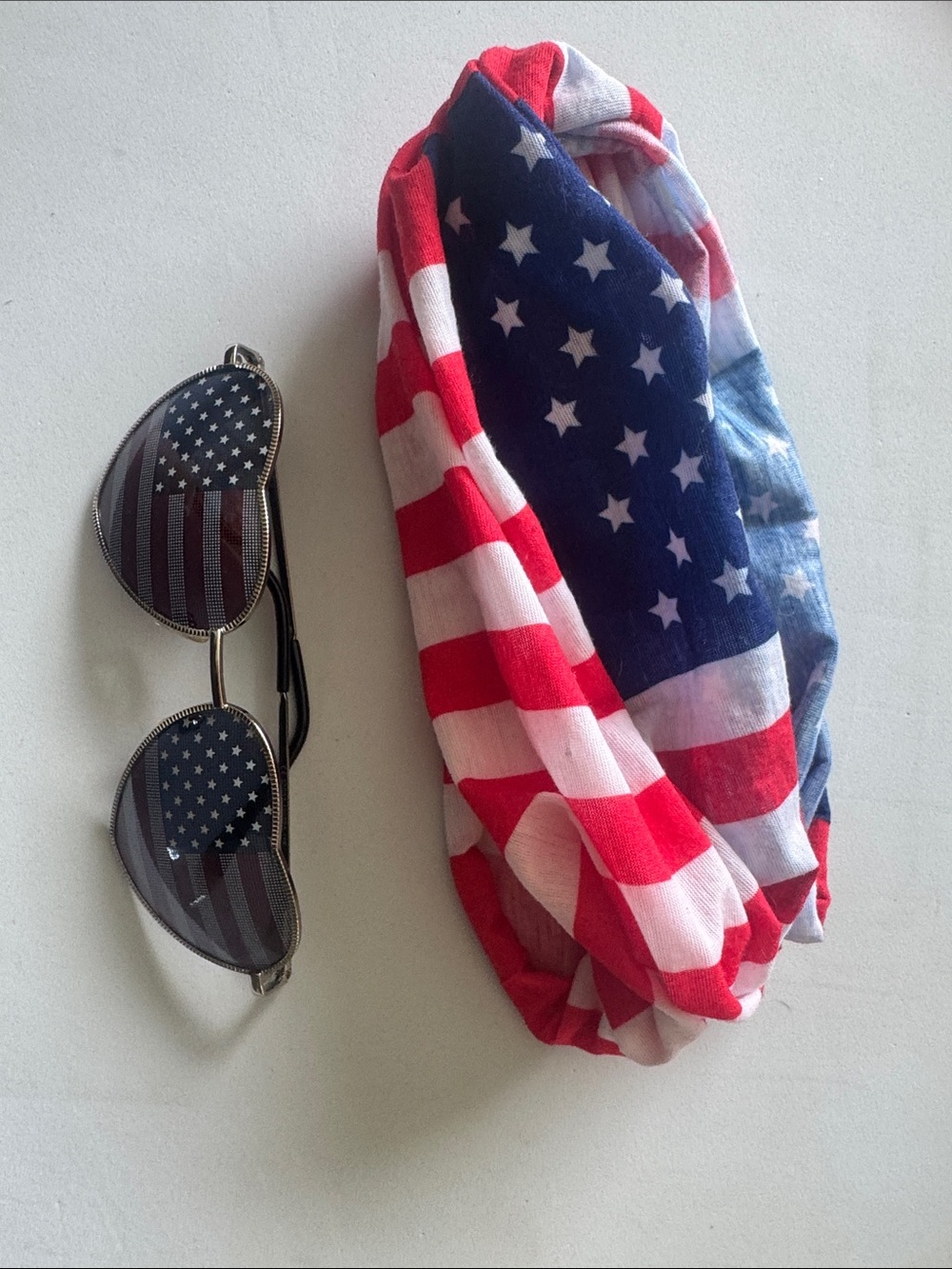 American Flag Infinity Scarf - Red, White & Blue